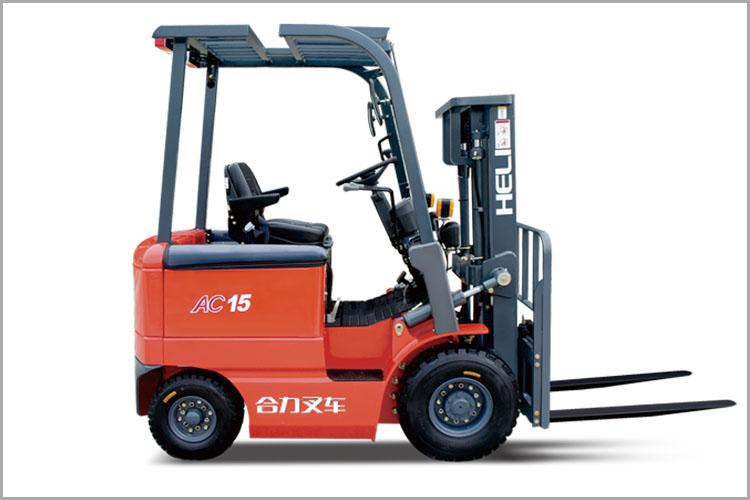 四支點(diǎn) H系列1-1.5噸窄車(chē)身蓄電池平衡重式叉車(chē)，無(wú)廢氣污染